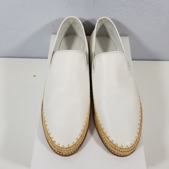 Vince Jalen White Slip On Espadrilles Loafer Flat Size 11 - Picture 6 of 8